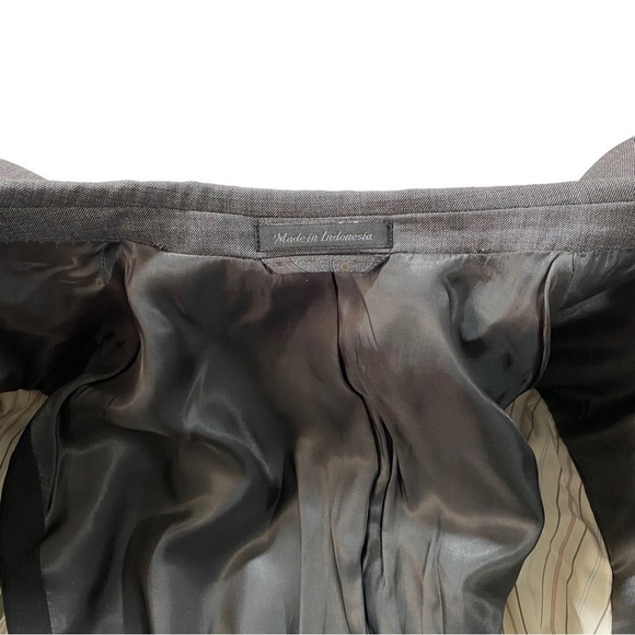 Ralph Lauren Men Grey 2-Button 100% Wool Suit Jacket Blazer Sz 44R Sports Coat - Picture 14 of 14